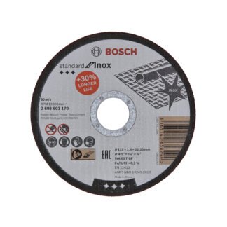 Disco de Corte de 4 1/2" x 1.6mm Bosch x Caja de 25 Unds
