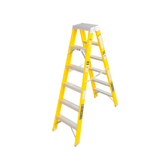 Escalera Fibra de Vidrio Tijera Doble Ascenso de 8 Pasos Bronco American Ladder