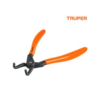 Alicate punta a 90° 6-3/4" para cerrar anillos TRUPER