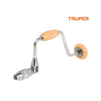 Berbiquí 12" perilla de madera TRUPER