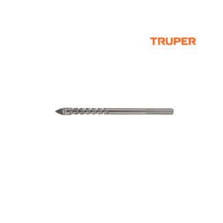 Broca para vidrio y mayólica 1/4" cuerpo de espiral TRUPER