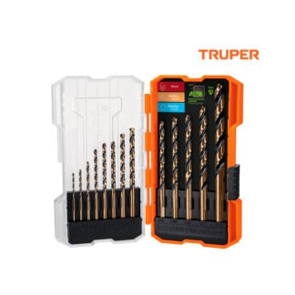 Juego de 13 brocas HSS para metal TRUPER