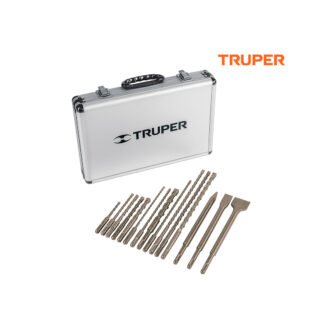 Juego de 15 brocas y cinceles SDS plus TRUPER