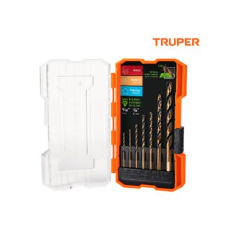 Juego de 7 brocas HSS para metal TRUPER