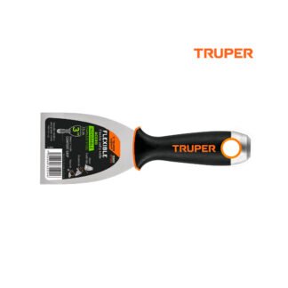 Espátula flexible 3" acero inoxidable, mango Comfort Grip TRUPER