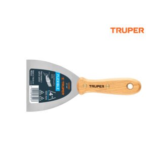 Espátula flexible 4" con mango de madera TRUPER