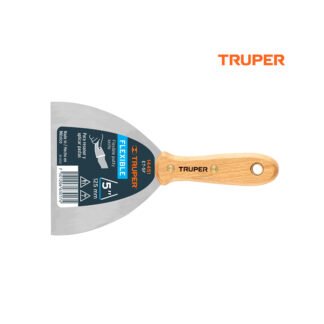 Espátula flexible 5" con mango de madera TRUPER