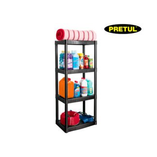 Estante plástico, 4 repisas PRETUL