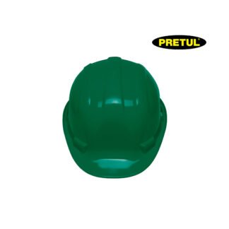 Casco de seguridad ajuste de intervalos verde PRETUL