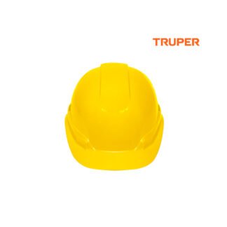 Casco de seguridad ajuste de ratchet amarillo TRUPER