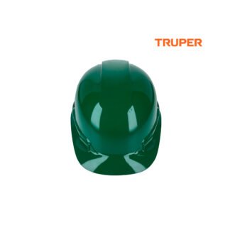 Casco de seguridad ajuste de ratchet verde TRUPER