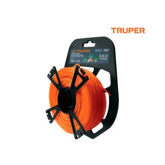 Hilo redondo para desbrozadora 2.4 mm x 78 m, tarjeta tipo carrete TRUPER