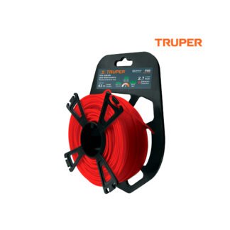 Hilo redondo para desbrozadora 2.7 mm x 63 m, tarjeta tipo carrete TRUPER