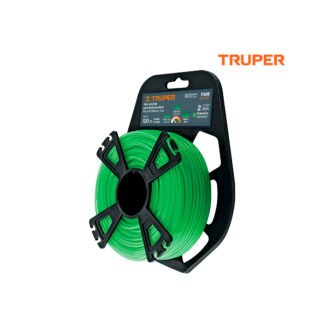 Hilo redondo para desbrozadora 2 mm x 120 m, tarjeta tipo carrete TRUPER