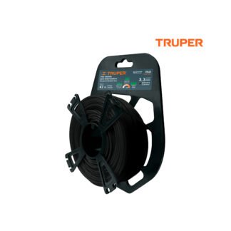 Hilo redondo para desbrozadora 3.3 mm x 47 m, tarjeta tipo carrete TRUPER