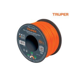Hilo redondo para desbrozadora en carrete 2.4 mm x 262 m TRUPER