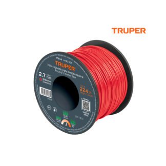 Hilo redondo para desbrozadora en carrete 2.7 mm x 224 m TRUPER