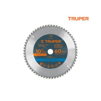 Sierra circular de 10" para madera, 60 dientes TRUPER