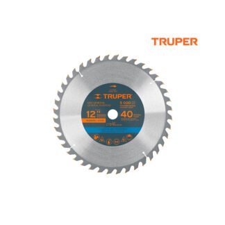 Sierra circular de 12" para madera, 40 dientes TRUPER