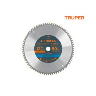 Sierra circular de 12" para madera, 80 dientes TRUPER