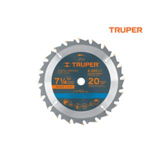 Sierra circular de 7 1/4" para madera, 20 dientes TRUPER