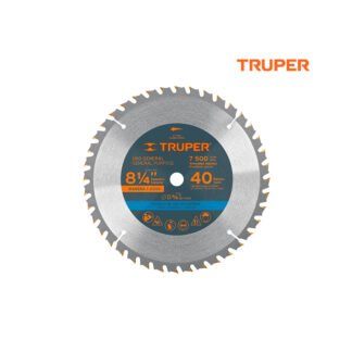 Sierra circular de 8 1/4" para madera, 40 dientes TRUPER