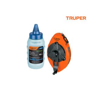 Tiralíneas metálico con gis, uso rudo TRUPER