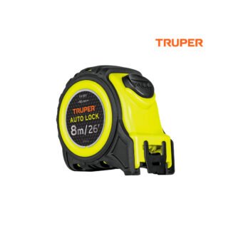 Wincha Auto-Lock 8 m resistente a impactos TRUPER