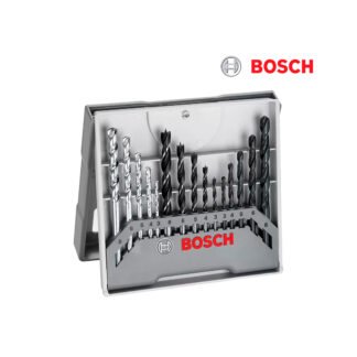 X-LINE 15 PZ Brocas Madera/Metal/Piedra Gris BOSCH