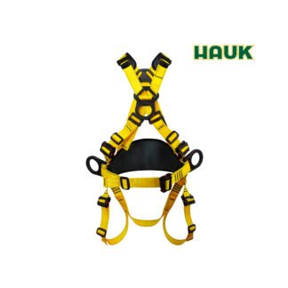 Arnés con Apoyo Lumbar Dieléctrico de 4 Anillas y 7 Hebillas Reforzado HAUK