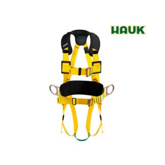 Arnés Integral con Apoyo Lumbar en "H" de 3 Anillas y 4 Hebillas HAUK