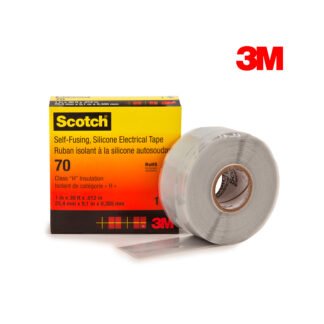 Cinta Aislante de Caucho de Silicona Autoadhesiva Scotch 70, 1” x 9.2 mts 3M